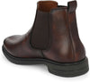 Layasa Men Chelsea Slip-On Synthetic Leather Comfortable Boots For Men (Brown , 6)