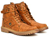 SHOELINE Classic Stylish Comfortable Outdoor HIGH-TOP Ankle Length Boots For Men (Tan , 7)