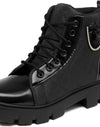 Rising Wolf Lightweight Comfort Extra Soft Summer Trendy Premium Stylish Party Boots For Men (Black , 8)