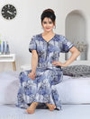 WOMEN PRINTED NIGHTDRESS-NIGHTMAXI NIGTWEAR