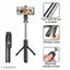 Portable Selfie Stick Tripod with Wireless Bluetooth Remote and Tripod Stand | 3 in 1 Selfie Stick Tripod with Extendable Aluminium Monopod, 360 Degree Rotation Phone Holder, Bracket for Mobile Phones | Supports Weight Up To 500 g (Black, Remote Included)
