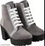 Womens & Girls Grey Stylish Velvet Ankle Boots | Amazing Style Modern Design Heels and Party Wear & Casual Wear