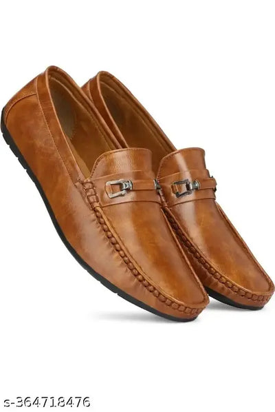 Umax Latest Collection of Trendy||Stylish Casual Loafers Synthetic Leather For Man Loafers For Men (TAN)