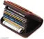 RFID Protected Slim Leatherite Wallet For Men & Women 10 Card Holder (Set of 1, Brown)
