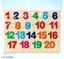 Wooden 1-20 Number learning toys\toy board Puzzle for Kids - Age 2-5 years