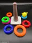JVTS 7 ring toys teddy rings New Born Rock-a-stack Toddler Stack-7 color Ring Sets (Multicolor)
