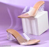 Stylish Transparent Beige heel for women