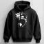 Trendy Black Hoodie for Men with Anime Print | Stylish Winter Wear Sweatshirt