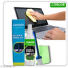 CORSOR Clean & Shine Cleaning Kit 100ml with Microfibre Cloth and Brush for Computers, Laptops, Mobiles