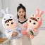 Combo Pink and SkyBlue Bunny Plush Toy - Cute & Versatile Stuffed doll with bunny cap