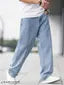 Veltick Loose Fit Mid Rise Light Blue Men Denim Jeans