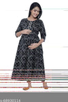 Maternity and feeding Kurti with Hidden zippers and baby bump.