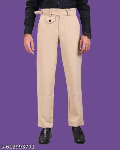 Gurkha Pants for Men, Trouser Pants for Men- Classic & Stylish Men's Trousers, Mid-Waisted Pleated Pant, Comfortable & Durable Vintage- Gurkha Pant
