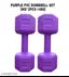 3KG PAIR PVC DUMBBELL SET PURPLE