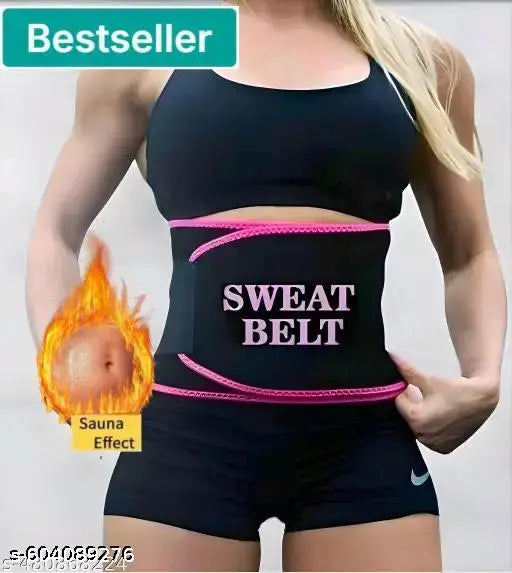 Shaper for Women & Men Sweat Slim Belt Tummy Belt Shapewear for Belly. Body Shaper Belt for Stomach Fitness Belt for Exercise & Workout- FREE SIZE ( PACK OF 1)