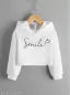 Smile Design Crop T shirt for Women with Hood. Perfect woman Crop Top for daily Wear! Great selection of casual womens Tshirt under 200 by Nomadees that fits your taste and budget.
