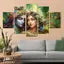 WALLSTOXX Radha Krishna Set of 5 Wall Painting For Living Room Home Decorated Office Hotel Gift Item MDF UV Textured 18 Inch X 30 Inch Painting