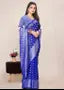 Georgette Silver Buti Silk Saree with Zalar and Siroski