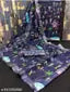 Anvi Prints Designer Cotton Linen Saree Blue