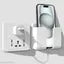 Pack Of 2 Multi-Purpose Wall Mobile / Remote Stand Holder Stand for Charging Mobile Just Fit in Socket and Hang,Wall Mount Hanging Type for All Mobile Mobile Holder