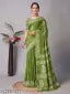 Green cotton sarees
