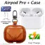 Airpod Pro, White Airpod, TWS Headphone, Tws earphone, True Wireless Bluetooth Headphone, True Wireless Bluetooth Earphones with Light Brown Case, Compatible for all Smartphones