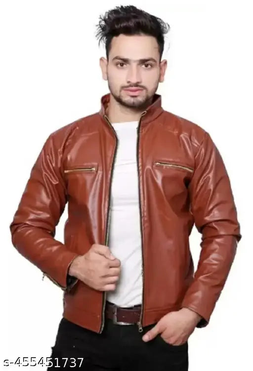 Winter Leather Look Jacket