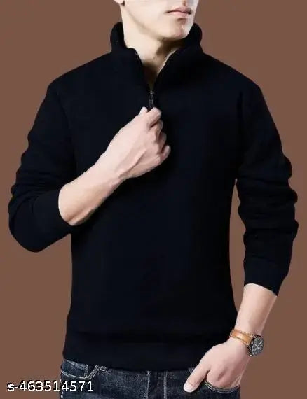 Men's trendy full sleeve fleece sweatshirt