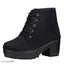 Trendy Women Boots || Trendy Stylish Girls High Heel Comfortable Fashionble Ankle Length Boots For ( Pack Of 1)