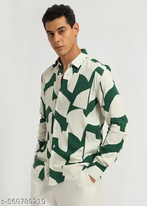 MEN'S FULL SLEEVE CASUAL PRINTED SHIRT