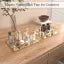 IAC Crafteriaaa Rectangle Glass Tray with Brass Rim and Mirror Base, Makeup Tray for Home Decor Jewelry Organiser, Vanity Organizer for Accent Table (10×7×1.5