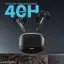 Hoppup AirDoze F51 Earbuds with 40H PlayTime, 40MS Low Latency, AI ENC & 5.4v Bluetooth (Stealth Black, True Wireless)