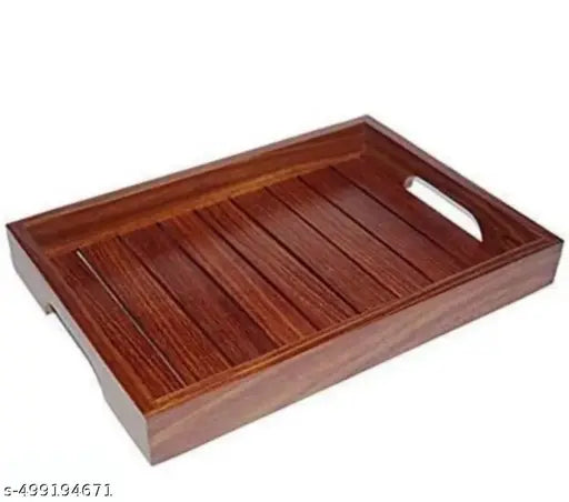 Wooden serving tray wood tray for serve like pizza biscuits cold drinks water
