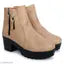 Stylish casual partywear women ankle length heeled boots