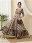Mannat Fashion Printed Rayon Anarkali Gown