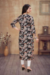 Artistic Multicolor Floral Print Women's Kurta