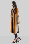 Abstract Printed Multicolor Women's Kurta