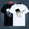 Monochrome Printed Men's Black & White T-Shirt
