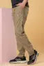 Trendy Men's Khaki Casual Jogger Pants