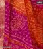 Designer georgette bandhani saree with running blouse