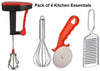 Set of 4 Kitchen Utensils 4 Piece Kitchen Tool Set Kitchen Tool Set (Multicolor)