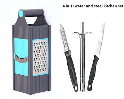 Set of 5 Kitchen Utensils' Set of 5 Kitchen Utensils' Kitchen Tool Set (Silver)