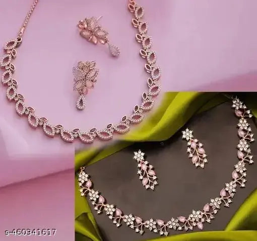 ZP STONE NECKLACE WITH EARRING WOMAN JEWELLY SET