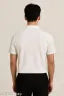 Street Flex White Zip POLO Tshirt for casual wear