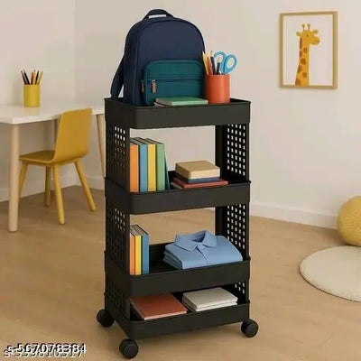 Book Shelf, Kids Books Racks for Home Plastic, Bookshelf for Home, Book Shelves, Book Stand, Book Organizer, Book Rack for Study Room/Library Trolley