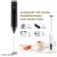 Rechargeable Milk Frother for Coffee - 3-Speed Electric Coffee Frother with Stainless Steel Whisk, Handheld Coffee Beater, USB Rechargeable Frother with Double Whisk