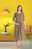 DAMSEL Women Maternity Feeding gown Kurti with zip anarkali Cotton dress/pregnent/nursing