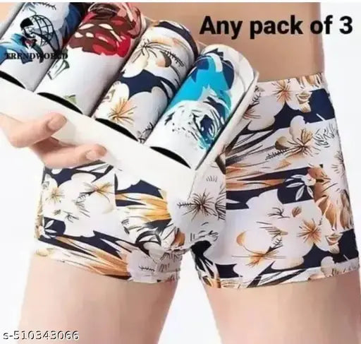 Pack of 3 Men's Underwear Anti Bacterial Airsoft Trunk Men Regular Fit Underwear Imported Ultra-Comfortable for Everyday.. Wear