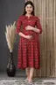 anata maroon pintext maternity kurti