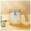 Self Stirring Mug, Electric High Speed Mixing Cup, Rechargeable Self Stirring Coffee Mug with Type C, Stirring Cup for Coffee/Milk/Protein Powder at Home/Office, Glass, 400 ML